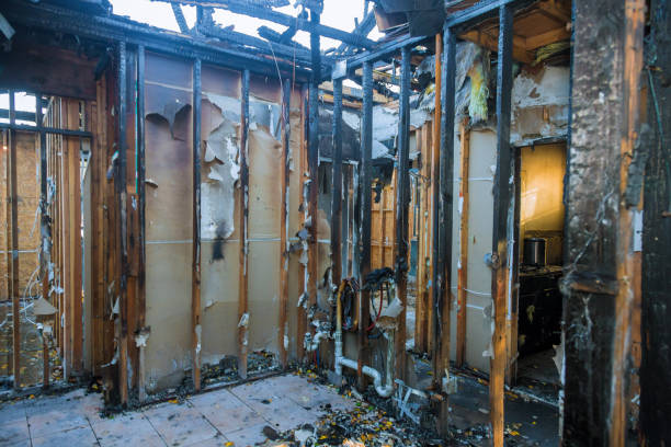 Professional Fire Damage Assessment technician working in June Park, FL